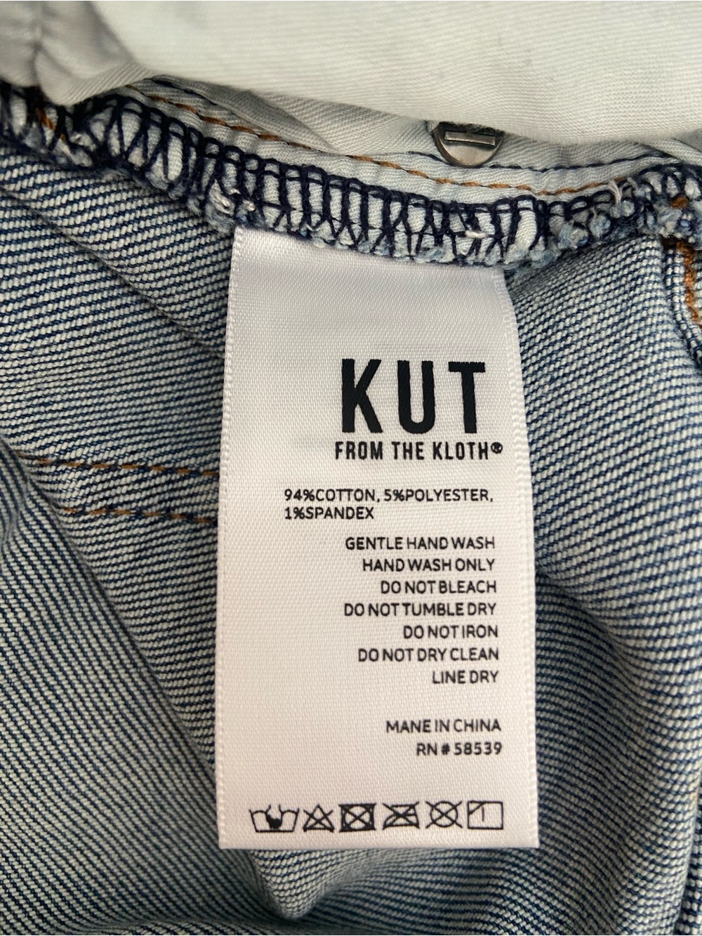 Kut from the Cloth Metallic Silver Coated Cropped Jeans - Picture 7 of 8